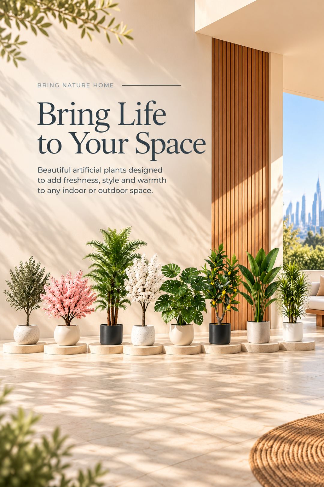Artificial plants and trees – bring life to your space