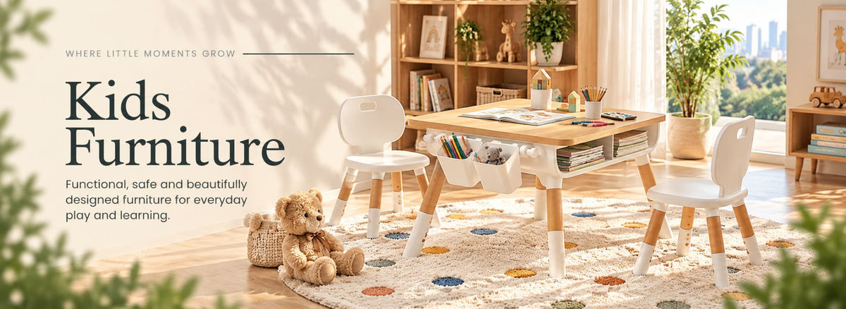 Kids furniture – tables and chairs for play and learning
