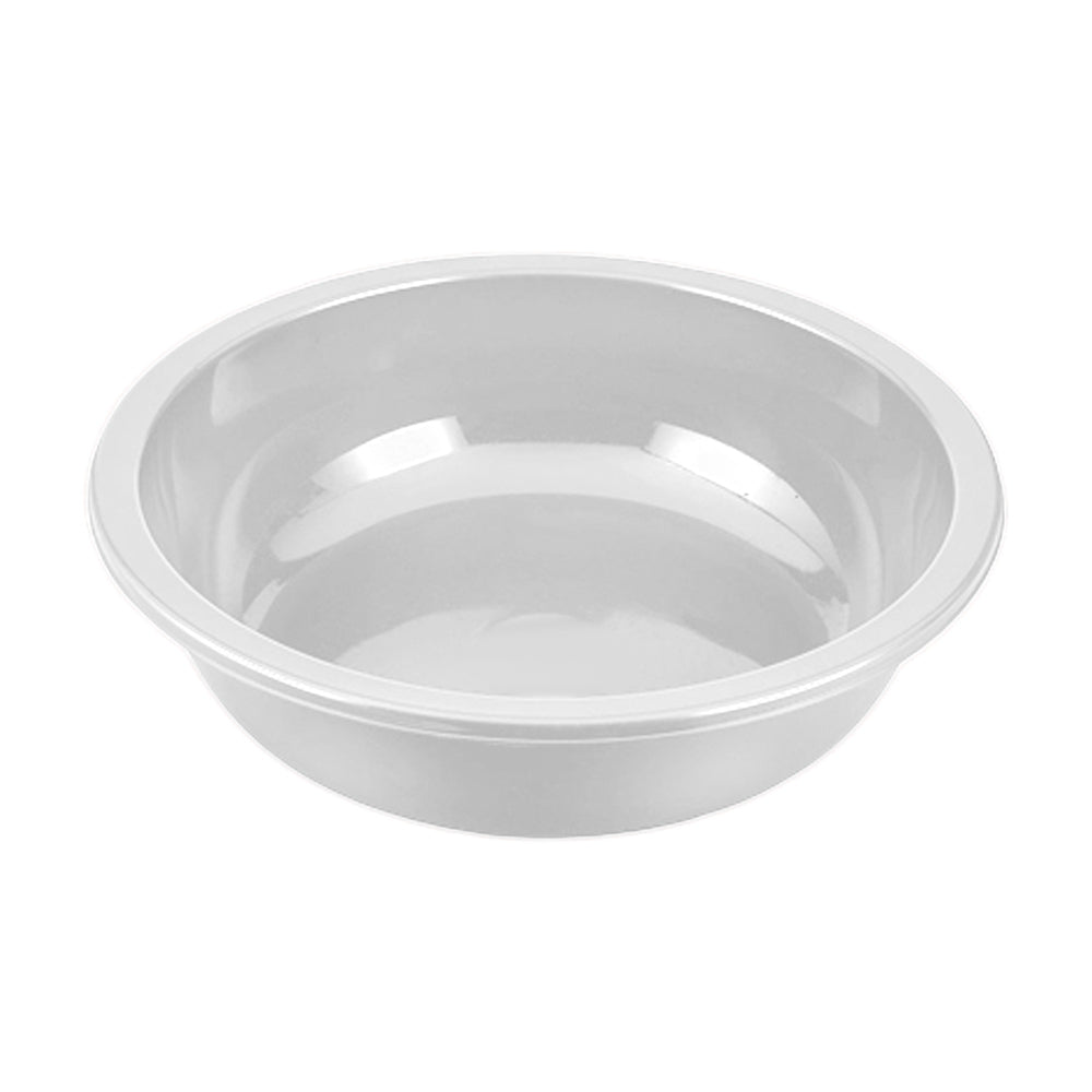 15L round plastic basin, white