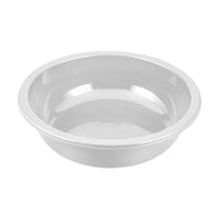 8L round plastic basin in white