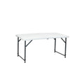 120×60 cm Dual-Height Centerfold Folding Table