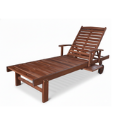 Phuket Wooden Sun Lounger, FSC® Certified Eucalyptus