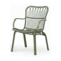 Serena outdoor armchair, green, single chair