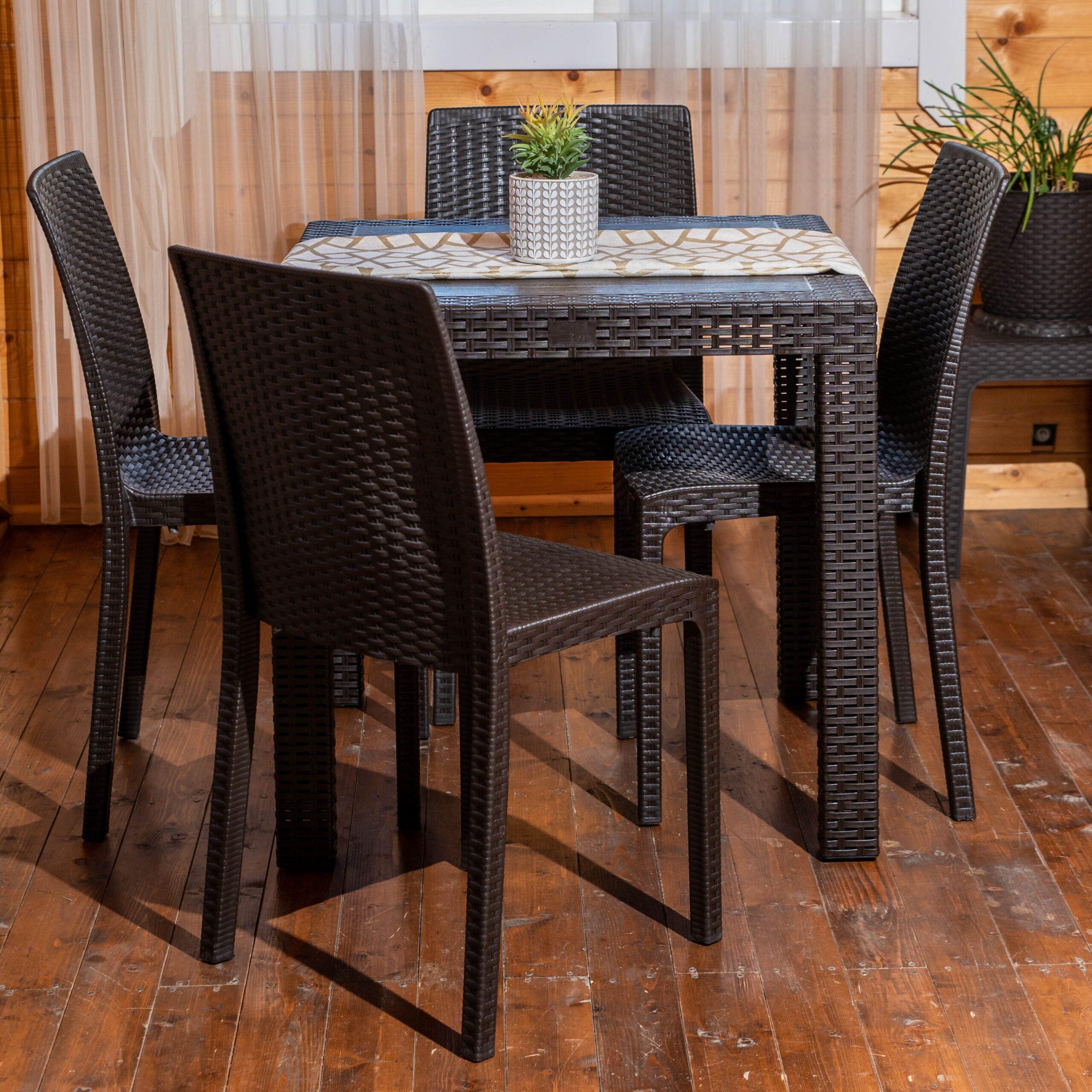 Rattan dining deals tables and chairs